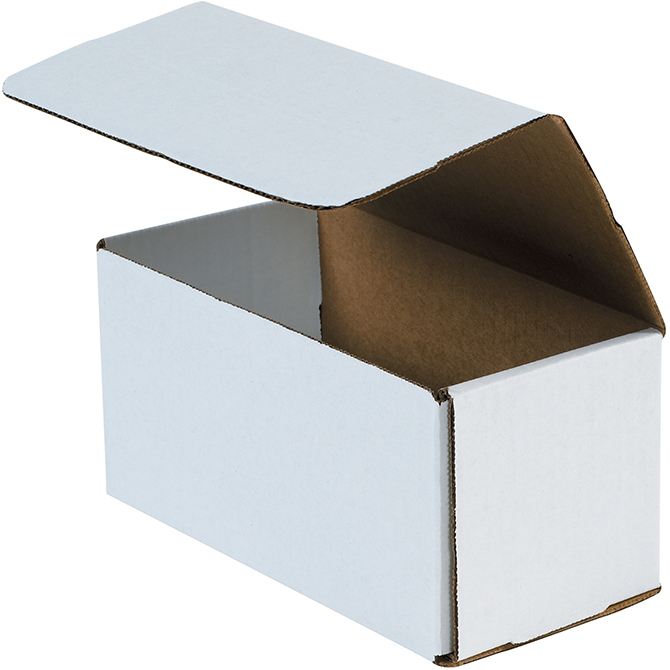 8 X 4 X 4" White Corrugated Mailer, 50 Mailers/Bundle