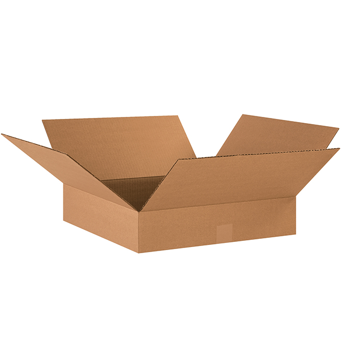18 X 18 X 4" ECT-32 RSC Corrugated Box, 25 Boxes/Bundle