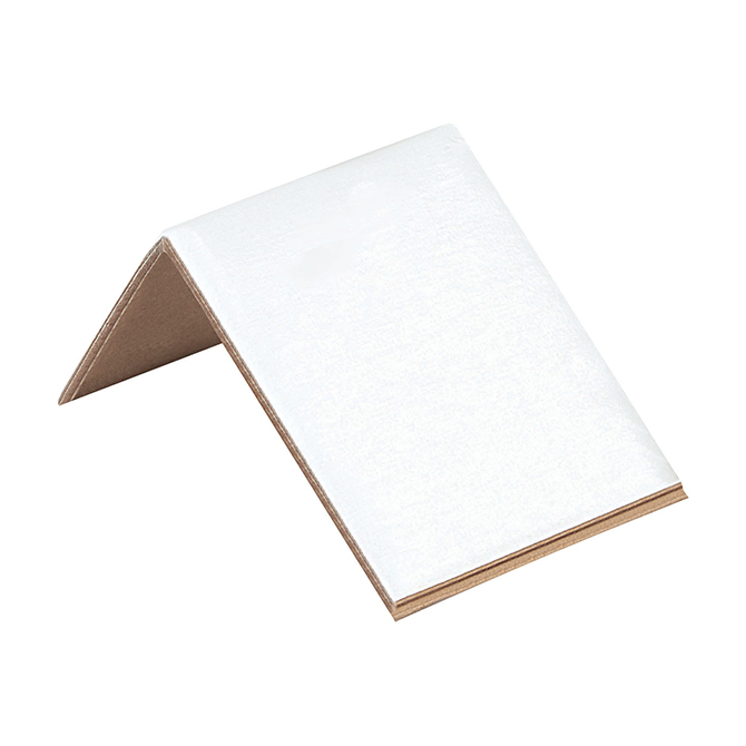 2 X 2 X 3" Edge Board Protectors - .160" Thick, White, 1000/Case