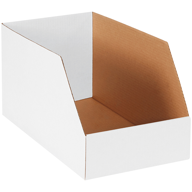 10 X 18 X 10" Jumbo Open Top Bin Boxes, 25/Bundle