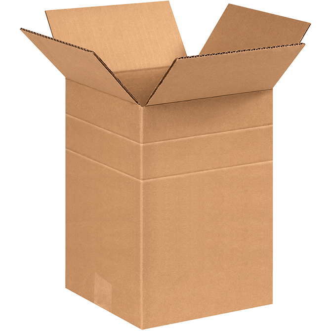 8.5 X 8.5 X 12/10/8" ECT-32 Multi-Depth Box, 25 Boxes/Bundle