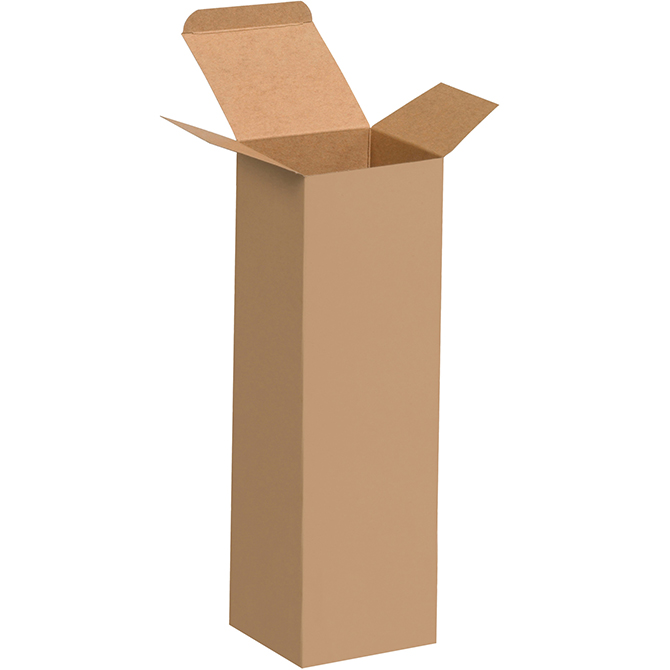 3 X 3 X 10" - .024" Thick Chipboard Box, Kraft, 250/Case