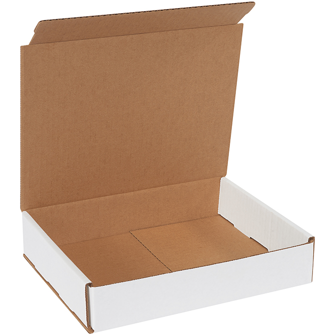 10 X 8 X 2" White Corrugated Mailer, 50 Mailers/Bundle