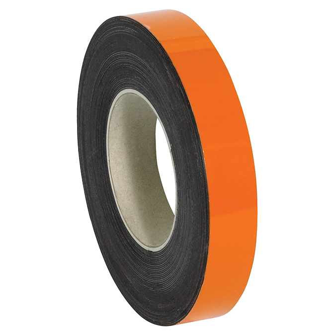 1" X 50' - Warehouse Labels - Magnetic Roll, Orange