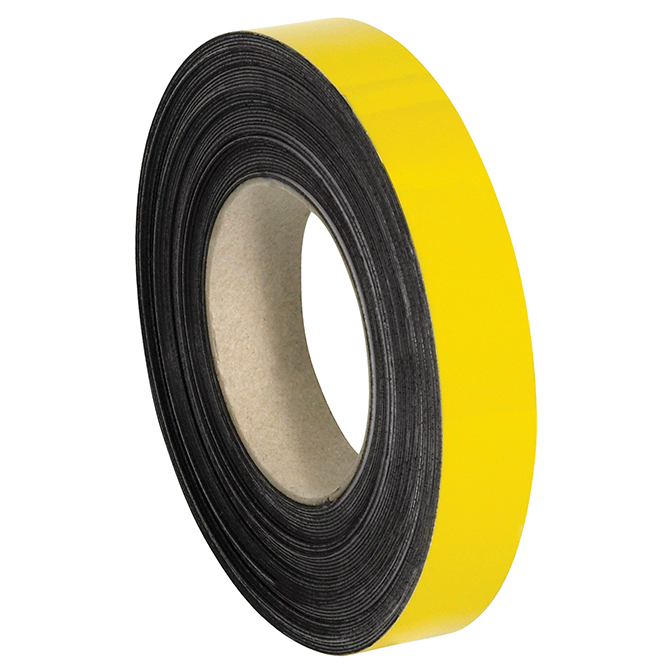 1" X 50' - Warehouse Labels - Magnetic Roll, Yellow