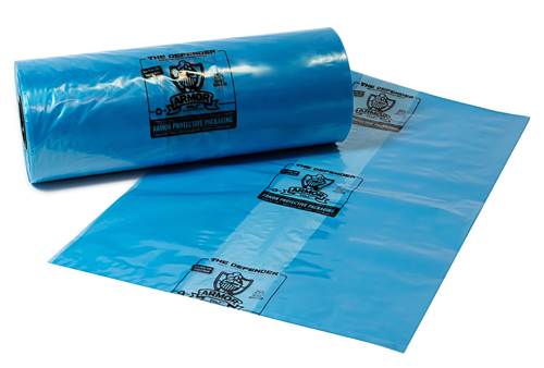 23 X 15 X 30" Vci Gusseted Bag - 3 MIL, Blue, Extruded, Defender, 250/Case