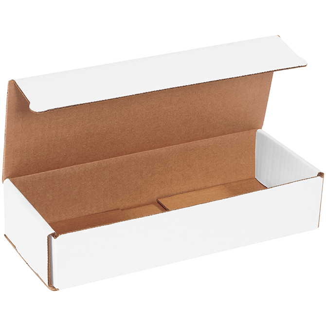 10 X 4 X 2" White Corrugated Mailer, 50 Mailers/Bundle
