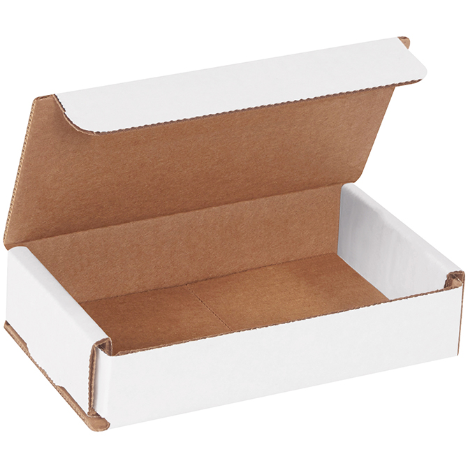 5 X 3 X 1" White Corrugated Mailer, 50 Mailers/Bundle