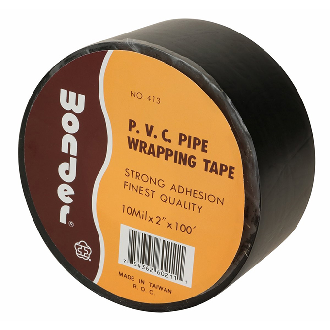 Achem PW413 Pipe Tape - 2" X 100 FT., Black, 36 Rolls/Case