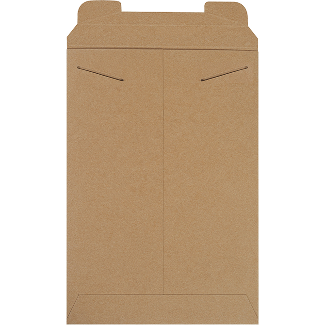 11 X 16" Tab Locking Rigid Flat Mailer, Kraft, 100/Case