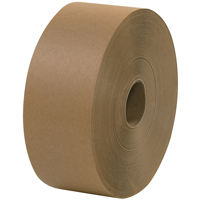 Central 160 Kraft Paper Gummed Tape - 2" X 600 FT., Kraft, 14 Rolls/Case