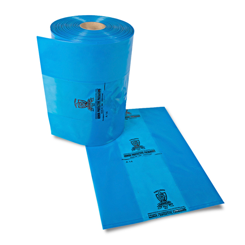 12 X 10 X 22" Vci Gusseted Bag - 2.5 MIL, Blue, 500/Case