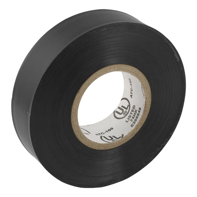 Electrical Tape (El-766AW) - 3/4" X 66 FT., Black, 10 Rolls/Case