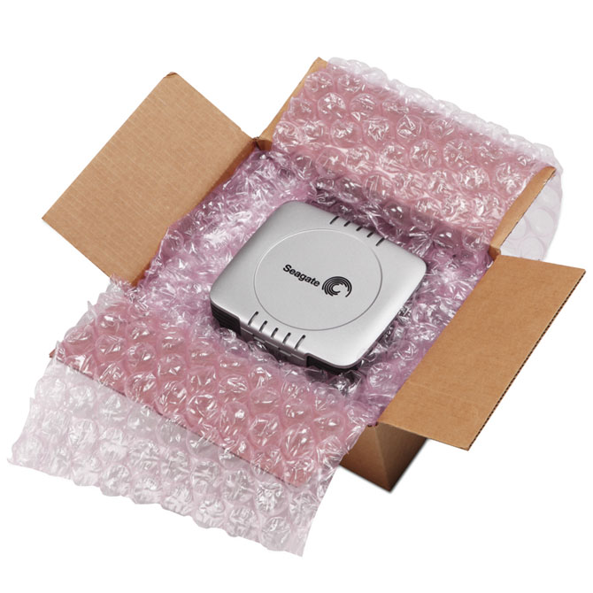 1/2" - 48" X 250 FT. - Air Bubble, Anti-Static, Pink, 12" Perf
