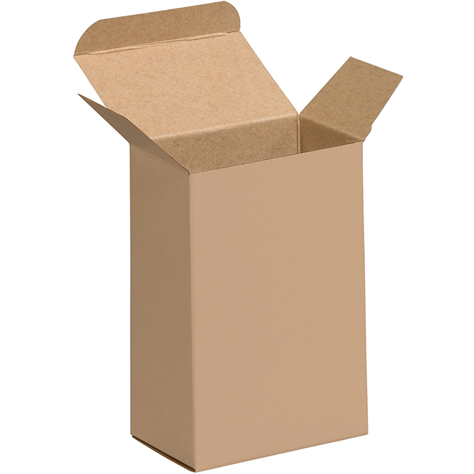 3.5 X 2.5 X 5.5" - .024" Thick Chipboard Box, Kraft, 250/Case
