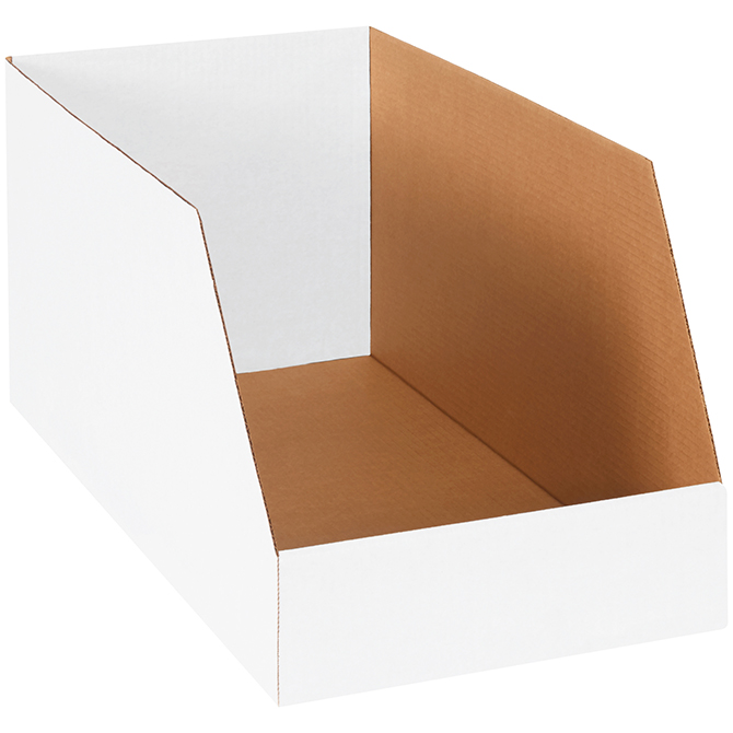 12 X 24 X 12" Jumbo Open Top Bin Boxes, 25/Bundle
