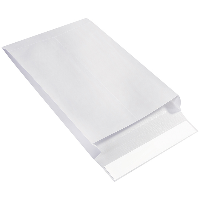 12 X 16 X 2" Expandable Ship-Lite Envelopes, End-Open, White, 100/Case