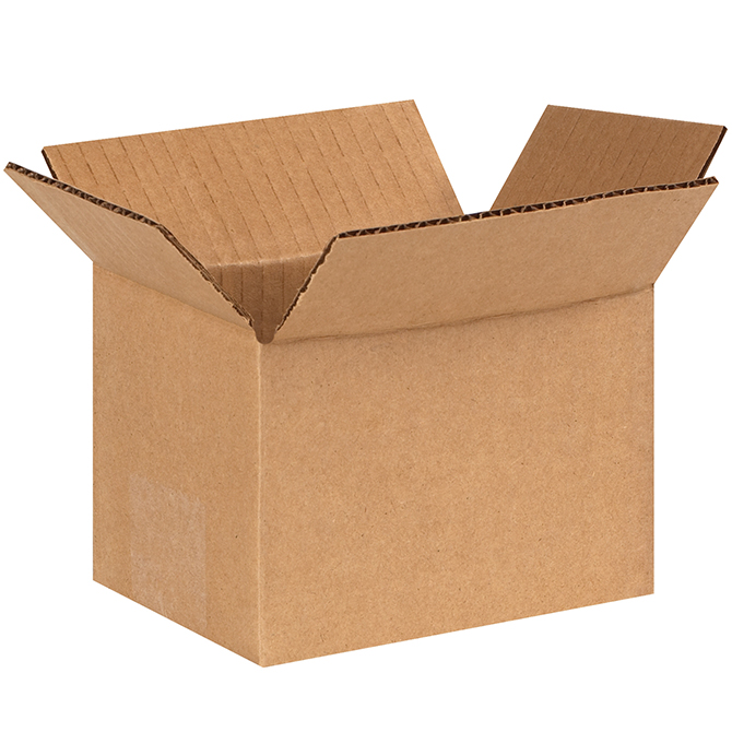 6 X 4 X 4" ECT-32 RSC Corrugated Box, 25 Boxes/Bundle
