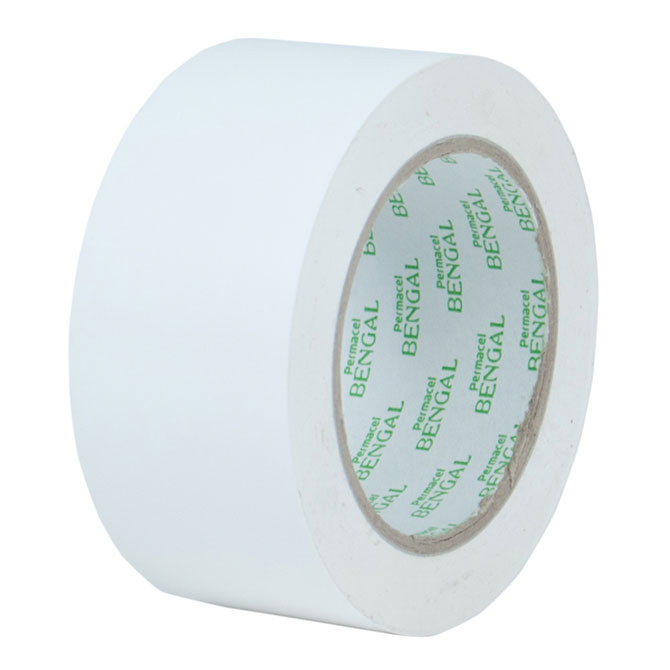 Achem ST419 Color Vinyl Tape - 1" X 36 Yds., White, 36 Rolls/Case