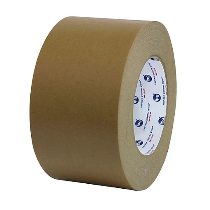 Intertape PM2 Paper Flatback Tape - 1.5" X 60 Yds., Kraft, 24 Rolls/Case