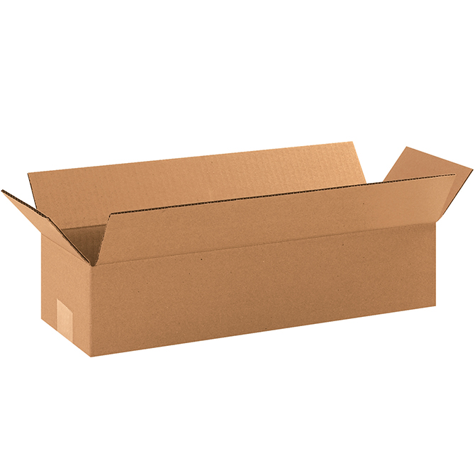 19 X 6 X 4" ECT-32 RSC Corrugated Box, 25 Boxes/Bundle