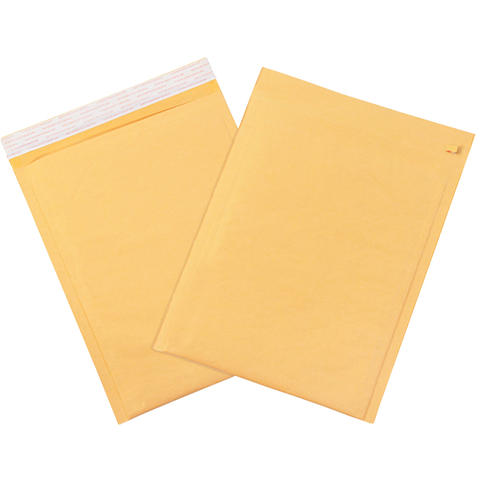 #1 - 7.25 X 12" Self-Seal Bubble-Lined Mailers W/Tear Strip, Kraft, 100/Case