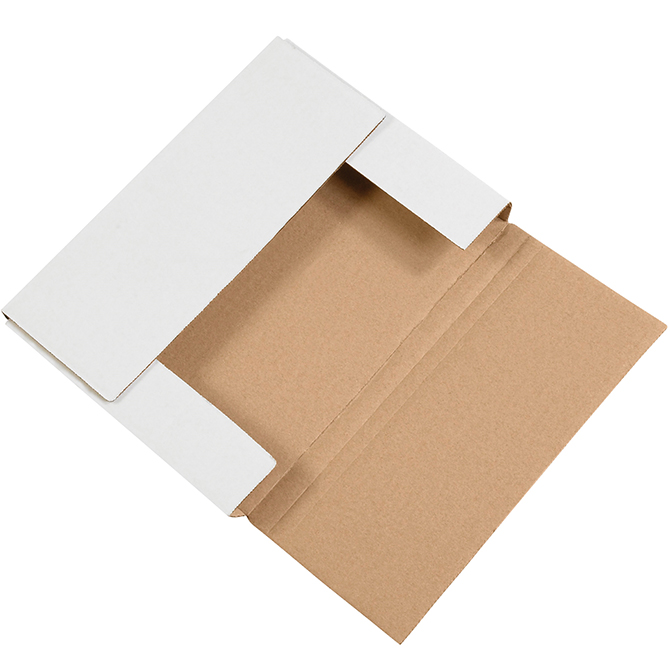 11.125 X 8.625 X 2" White Easy-Fold Mailer, 50 Mailers/Bundle