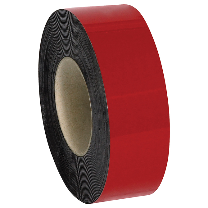 2" X 50' - Warehouse Labels - Magnetic Roll, Red