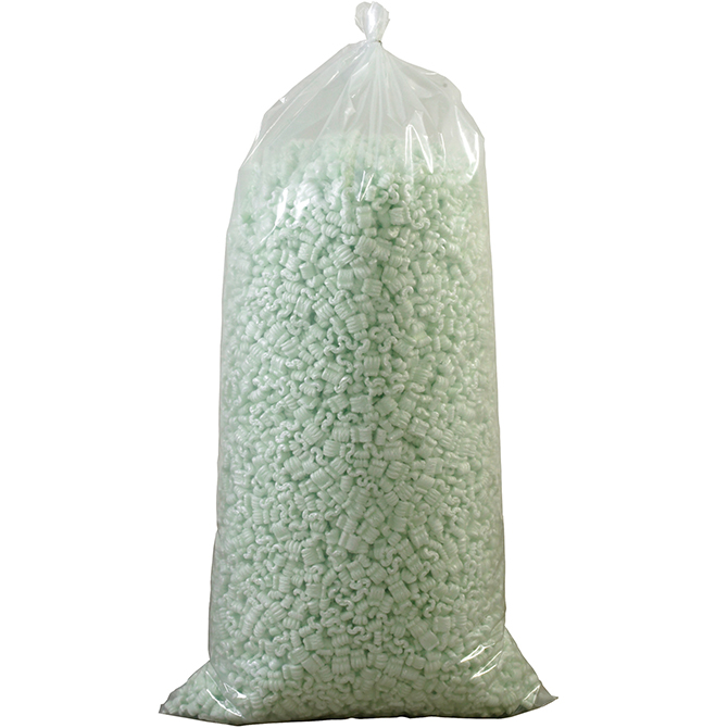 7 Cubic Feet - Recycled Loose Fill, Upsable, White