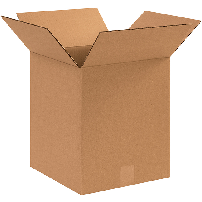 12 X 12 X 14" ECT-32 RSC Corrugated Box, 25 Boxes/Bundle
