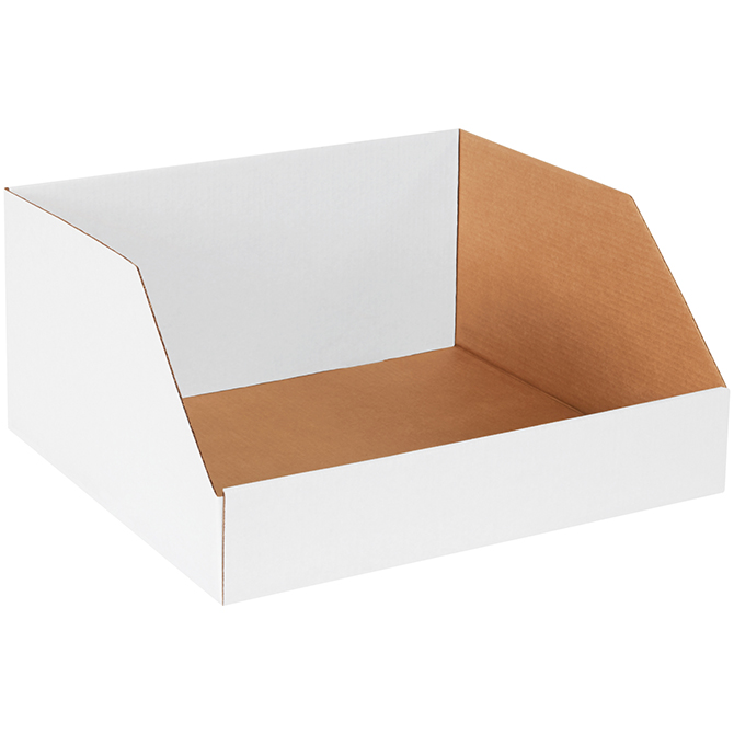 20 X 18 X 10" Jumbo Open Top Bin Boxes, 25/Bundle