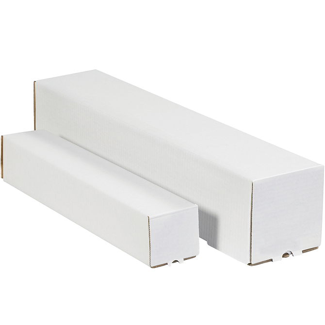 4 X 4 X 37" Square Mailing Tubes, White, 50/Case