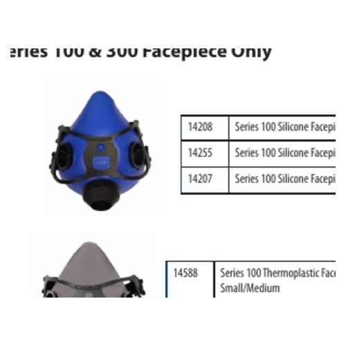 300 Series Facepiece Only, Medium/Large Thermoplastic