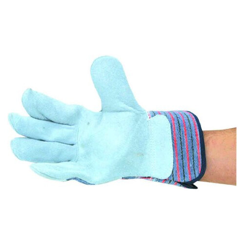 Split Palm Leather Gloves - One-Size-Fits-Most - Bulk (12 Pair Per Bag) Priced Per Dozen