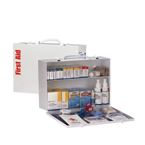 10 Person ANSI 2021 Class A, Metal First Aid Kit