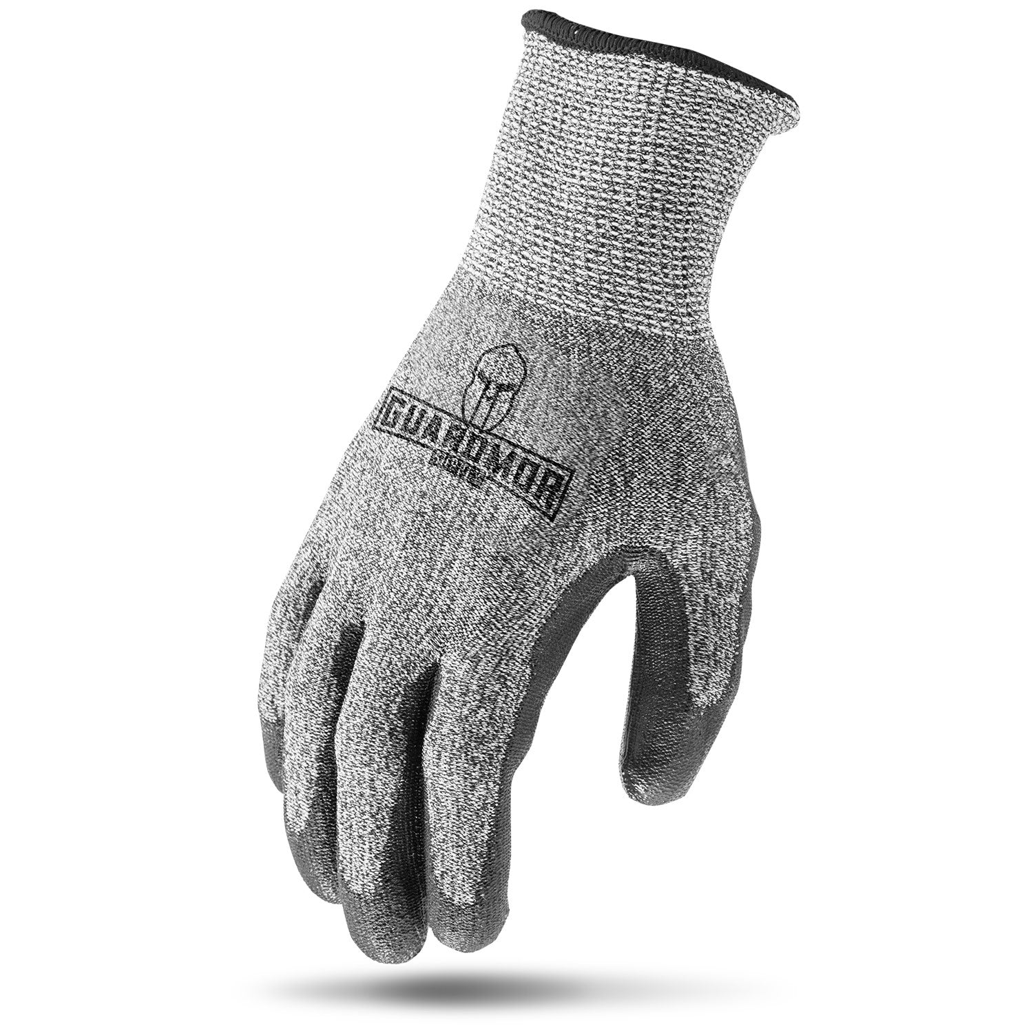 Cut Resistant W/Pu Palm 13G Glassfiber Knit Glove With Pu Palm - Large