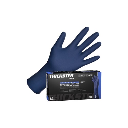 Thickster Powder-Free Exam Grade Latex Gloves - 2XLRG