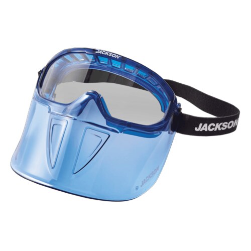 Blue Goggle W/Bluflip Up Chgrd, Clear A-F