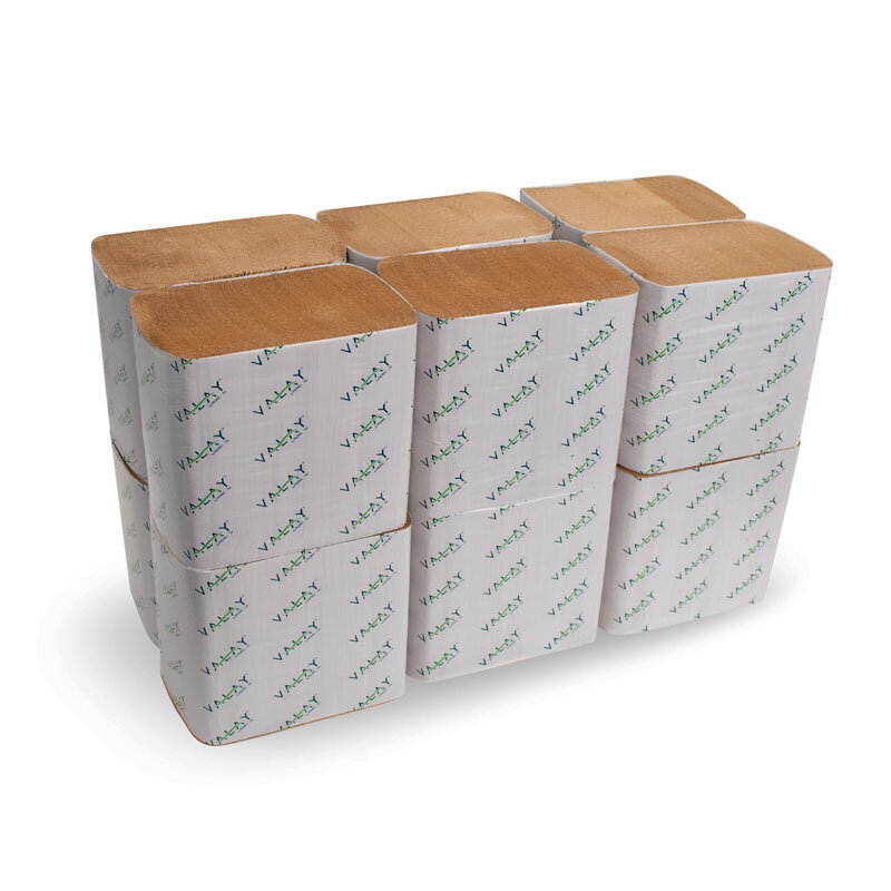 Valaynap Napkin 2-Ply Interfold 8.25X6.5 Kraft