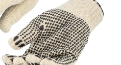 Non Disposable Gloves — Level 5 Cut Resistant 13G Grey Knit/Black Nitrile Dipped Glove-2XL (10 Dz Pair/Mstr)